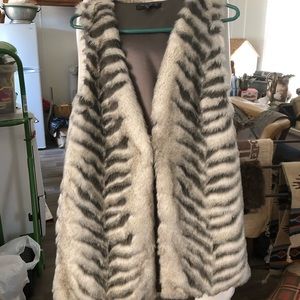 Faux fur vest